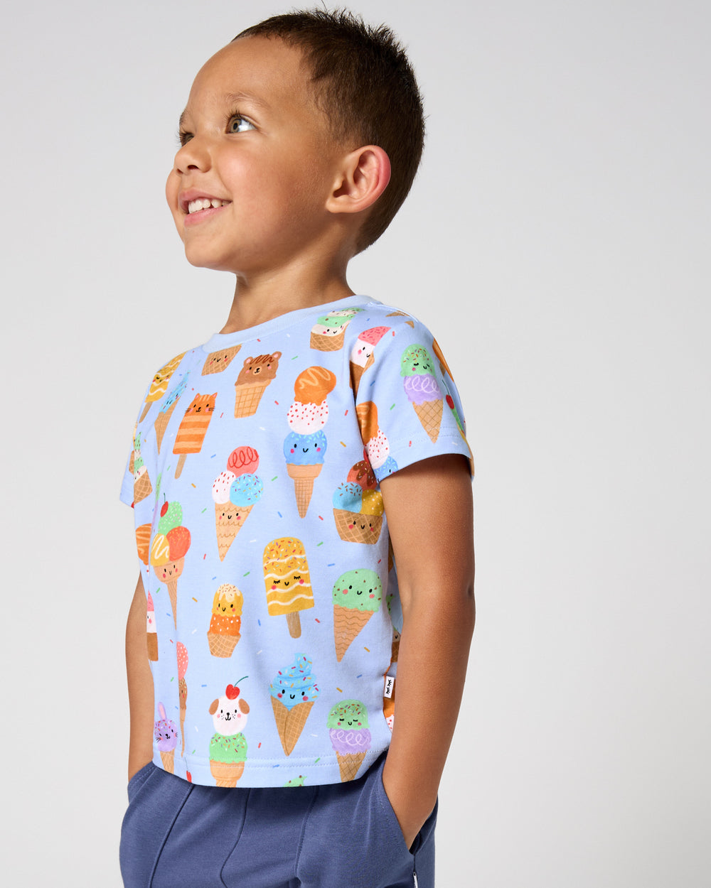 Boy wearing the Scoop Squad Relaxed Tee