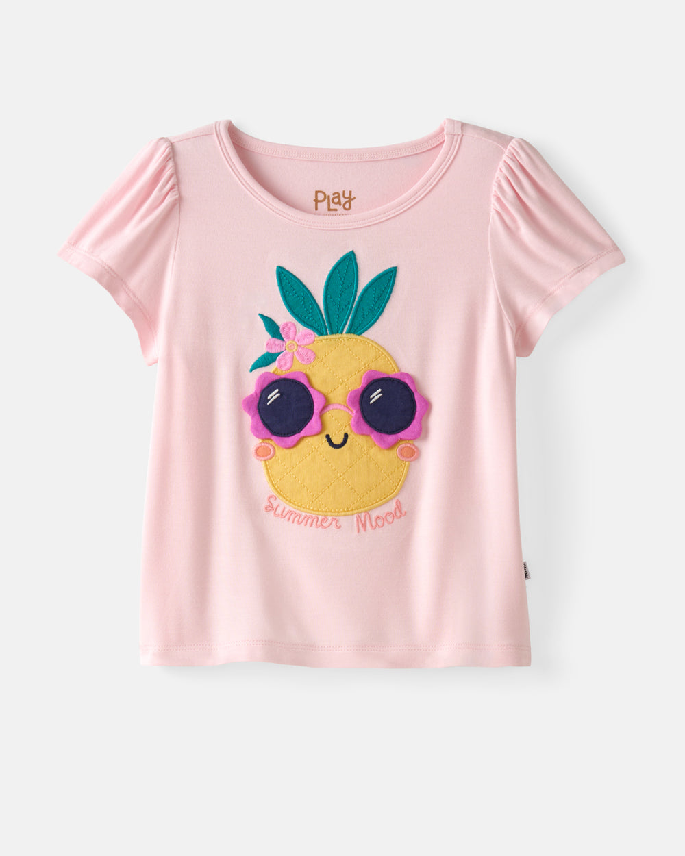 Flat lay of the Summer Mood Puff Sleeve Tee