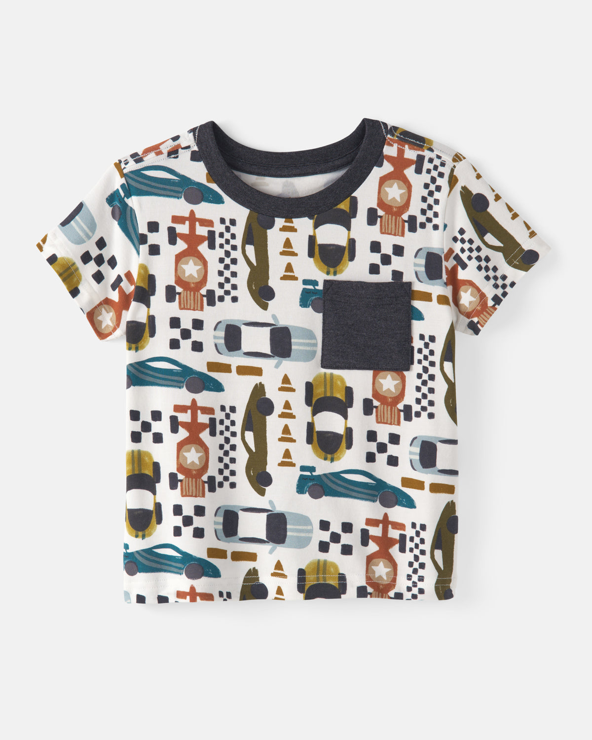 Flat lay of the Fast Lane Relaxed Pocket Tee