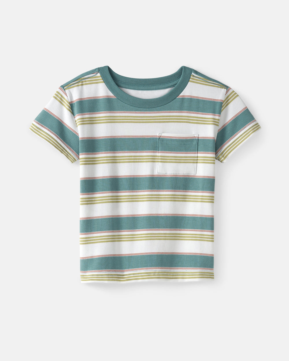 Flat lay of the Comet Stripes Relaxed Pocket Tee