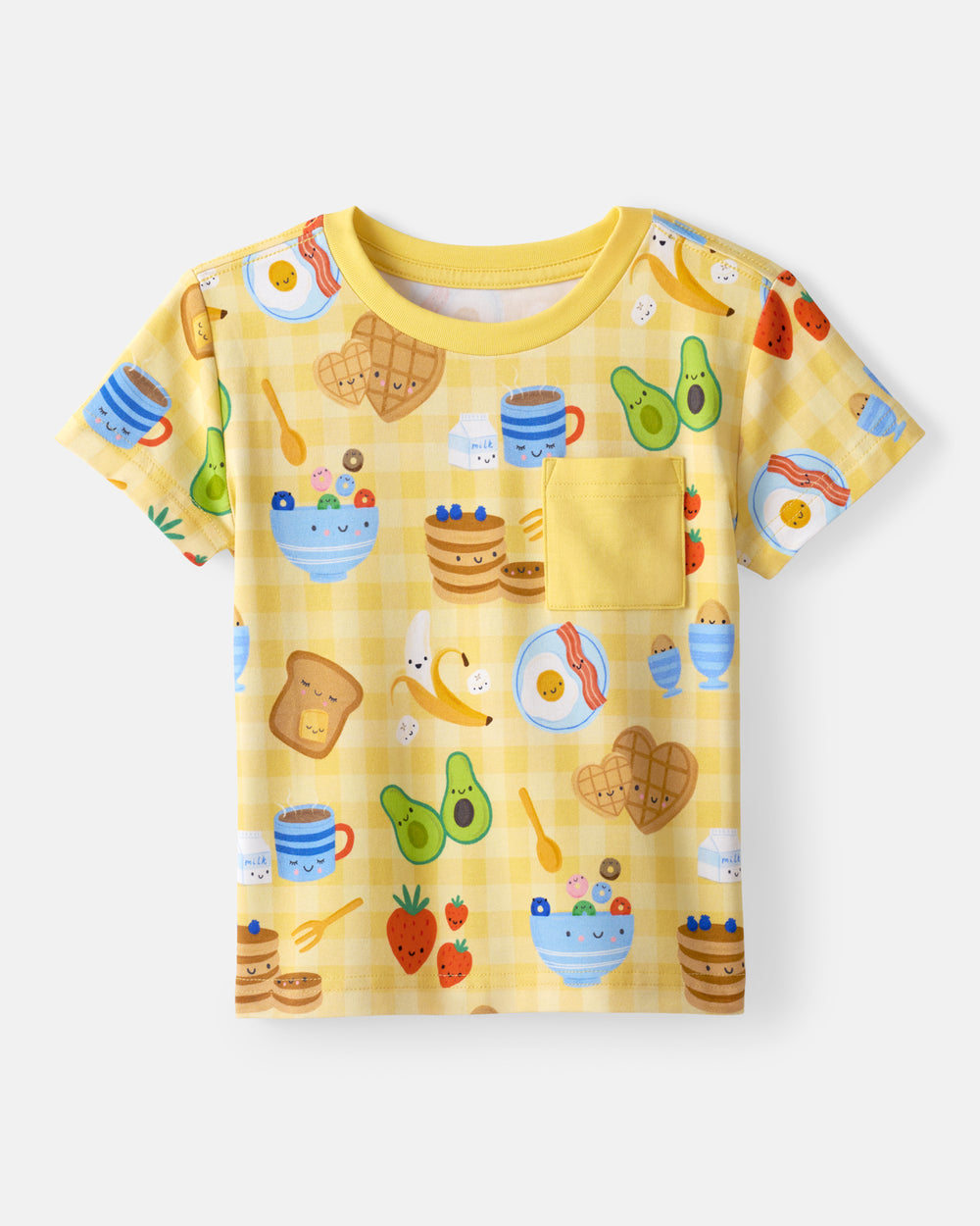 Flat lay of the Breakfast Bunch Relaxed Pocket Tee