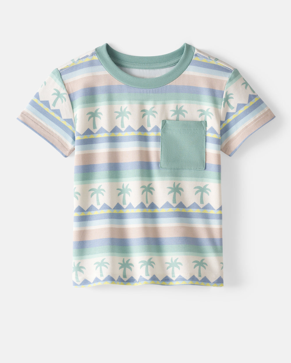 Flat lay of the Swell Stripes Relaxed Pocket Tee
