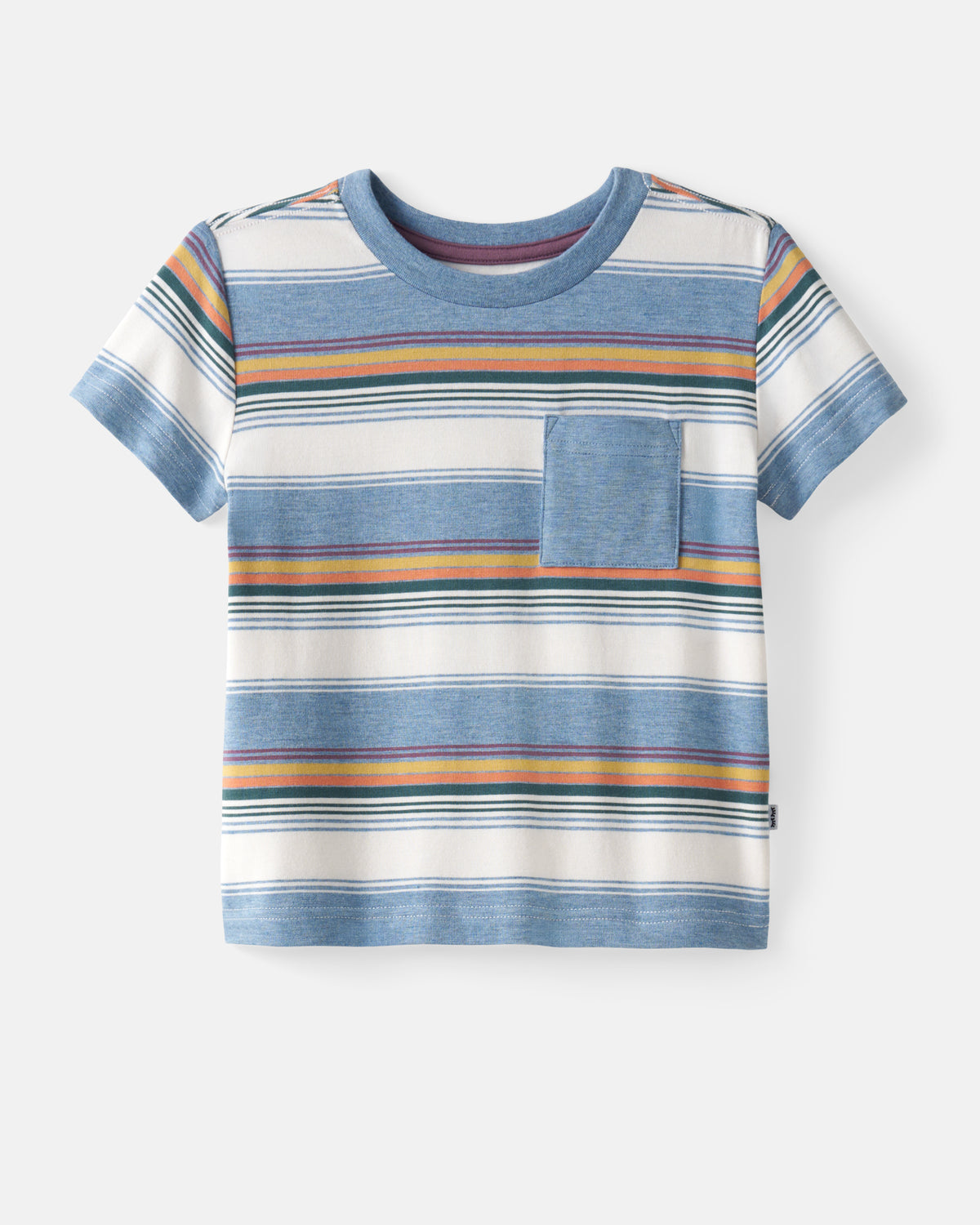 Flat lay of the Explorer Stripes Relaxed Pocket Tee