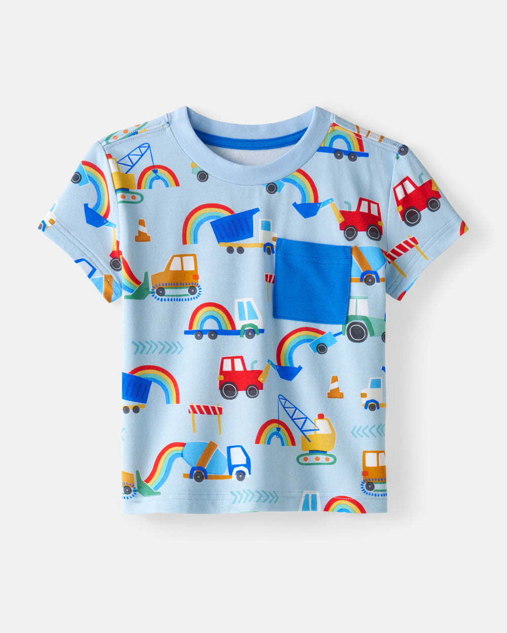 Flat lay of the Rainbow Trucks Relaxed Pocket Tee