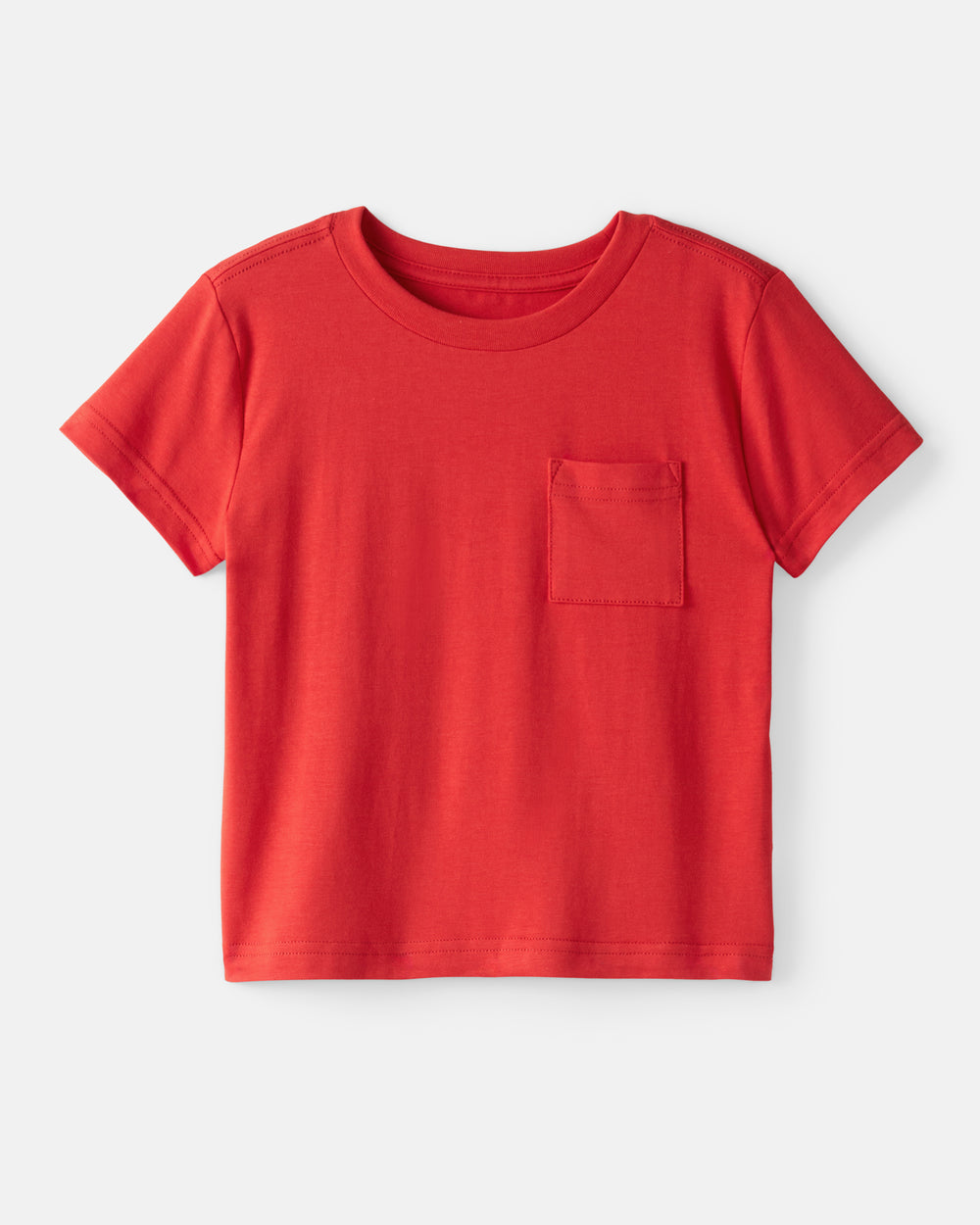 Flat lay of the Red Ember Relaxed Pocket Tee