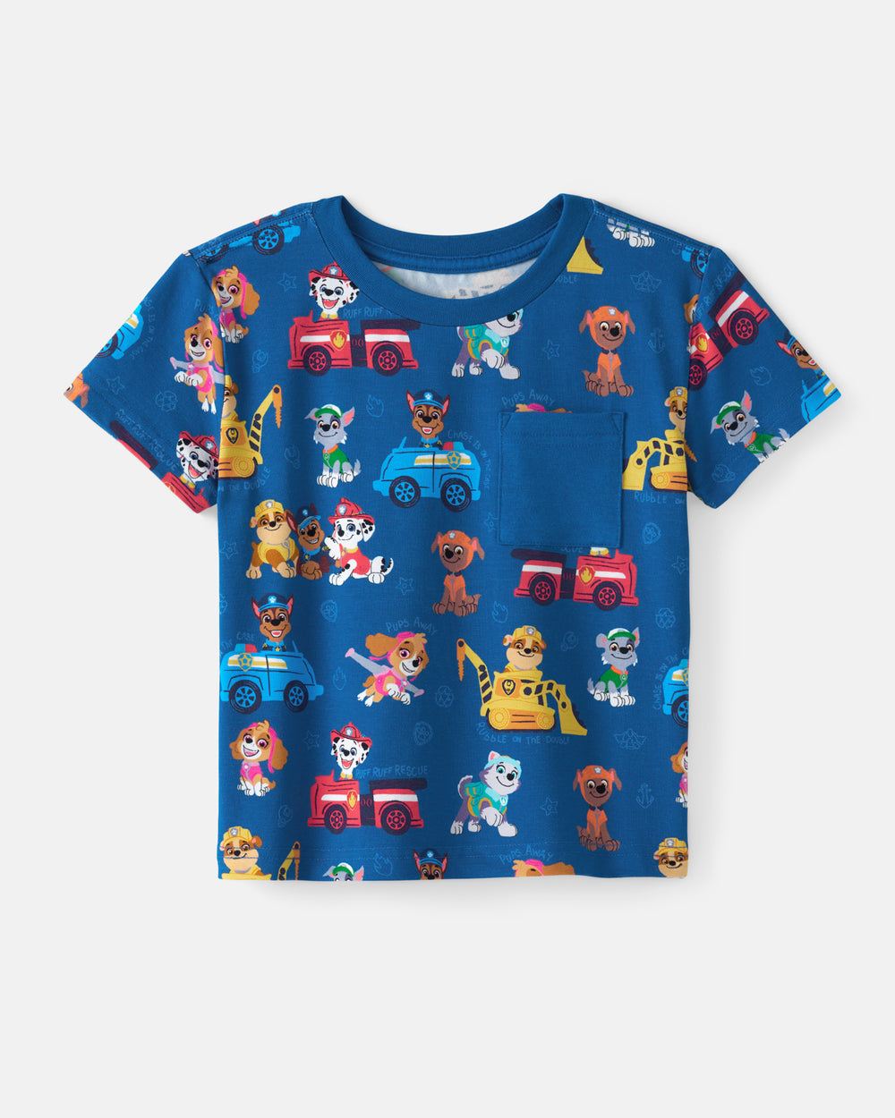 Flat lay of the PAW Patrol Adventure Bay Heroes Relaxed Pocket Tee
