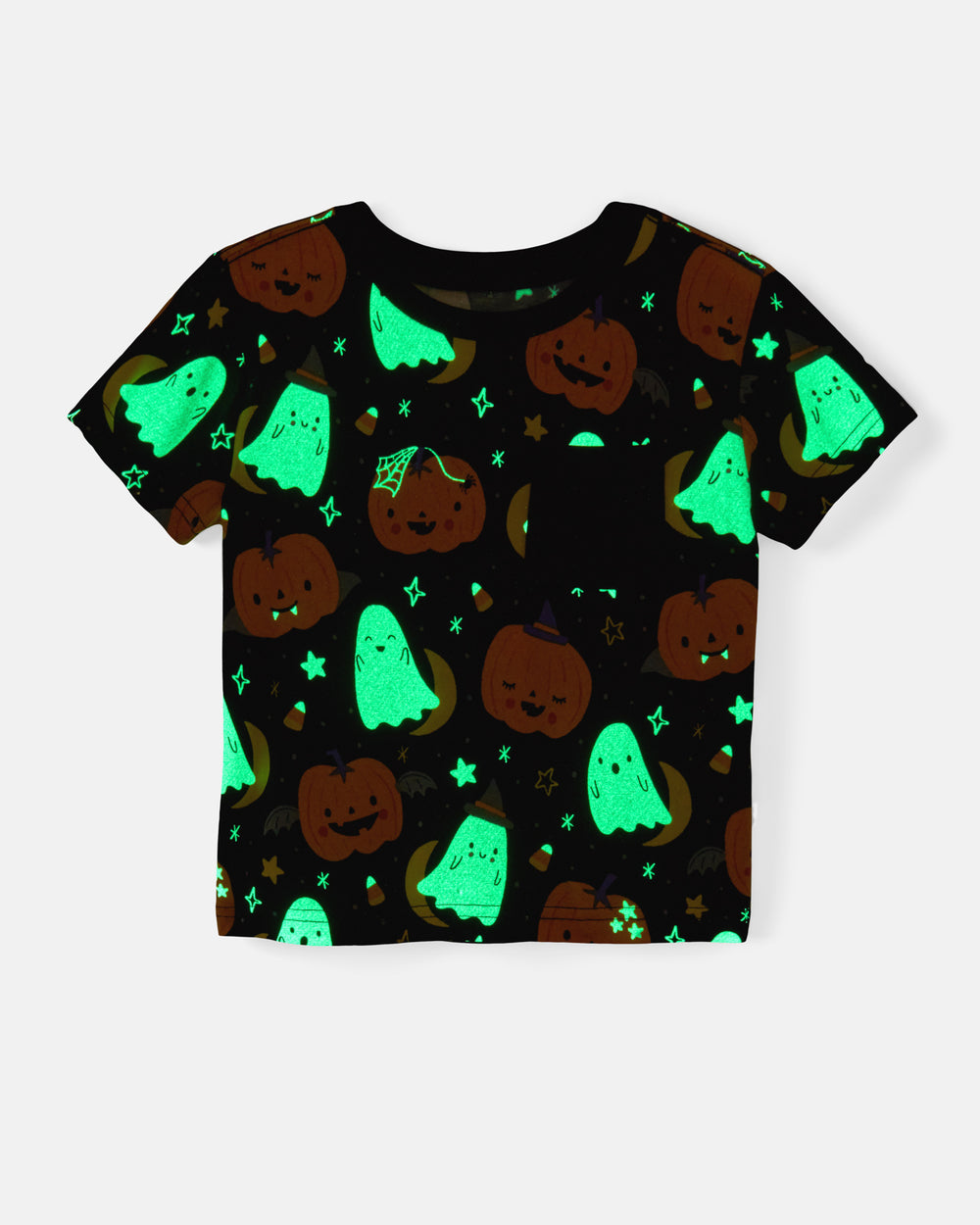 Flat lay of the glow in the dark Moonlit Magic Relaxed Pocket Tee