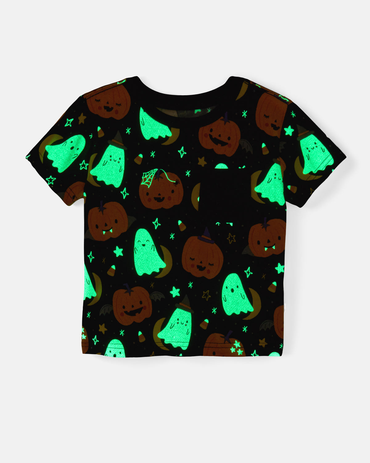 Flat lay of the glow in the dark Moonlit Magic Relaxed Pocket Tee