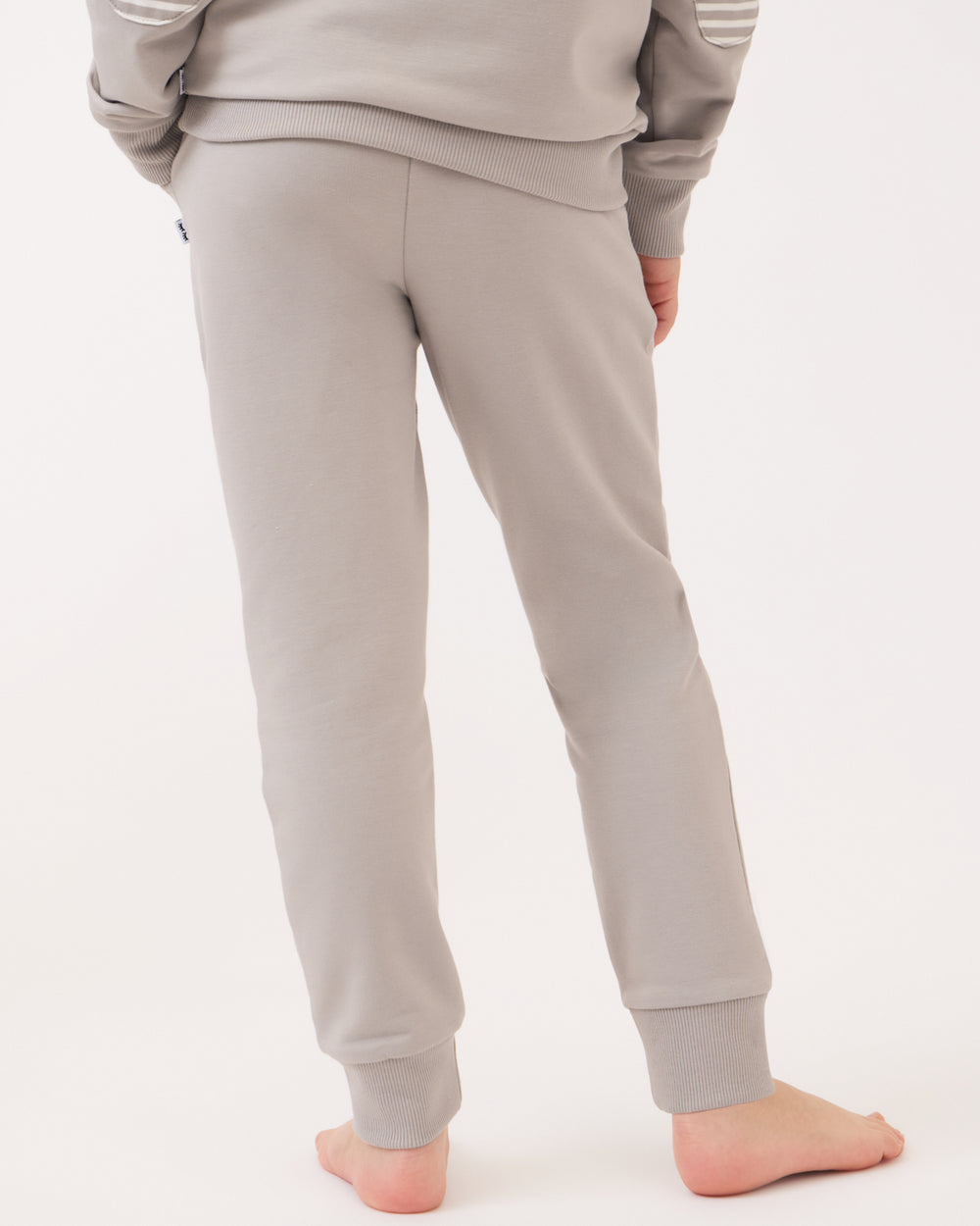 Back view of child wearing the Dove Gray Jogger