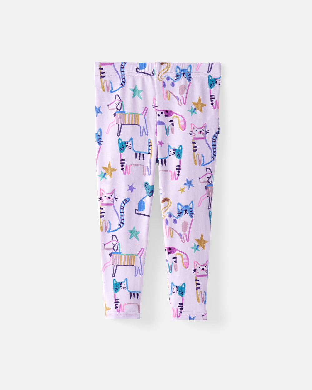Flat lay of the Whiskers & Wags Purple Legging
