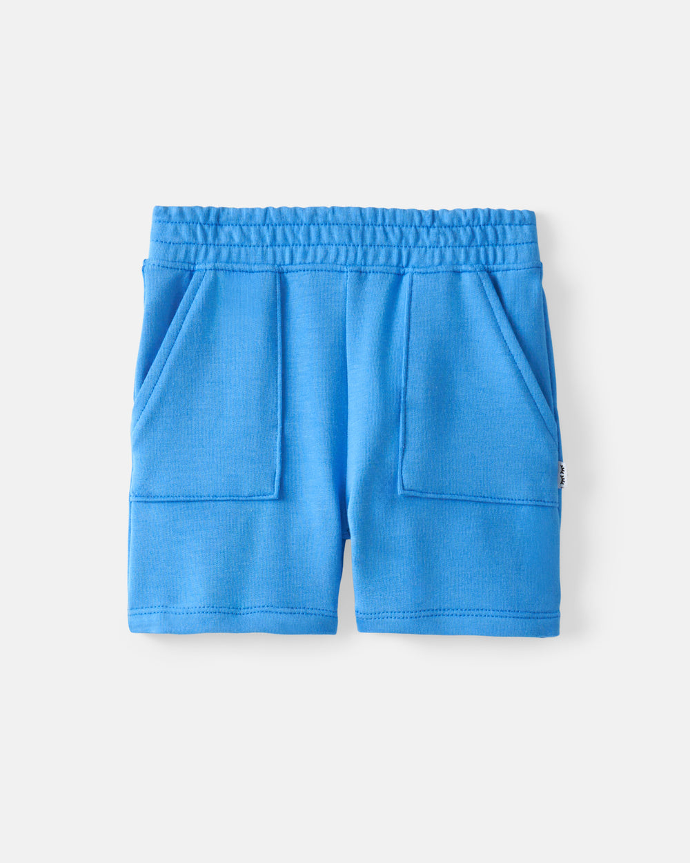Flat lay of the Blue Bolt Shorts