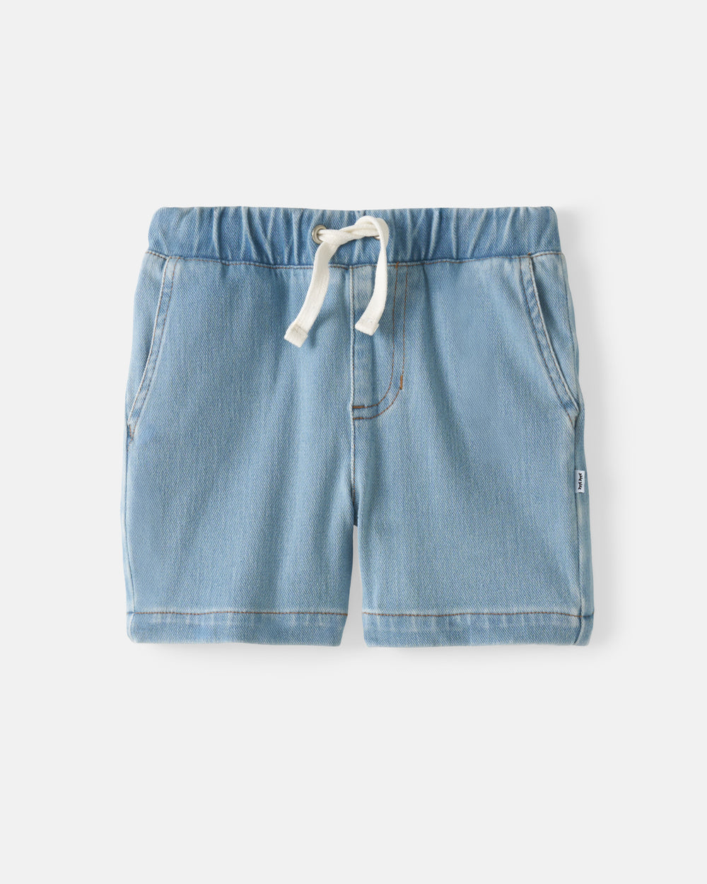 Flat lay of the Light Denim Chino Shorts