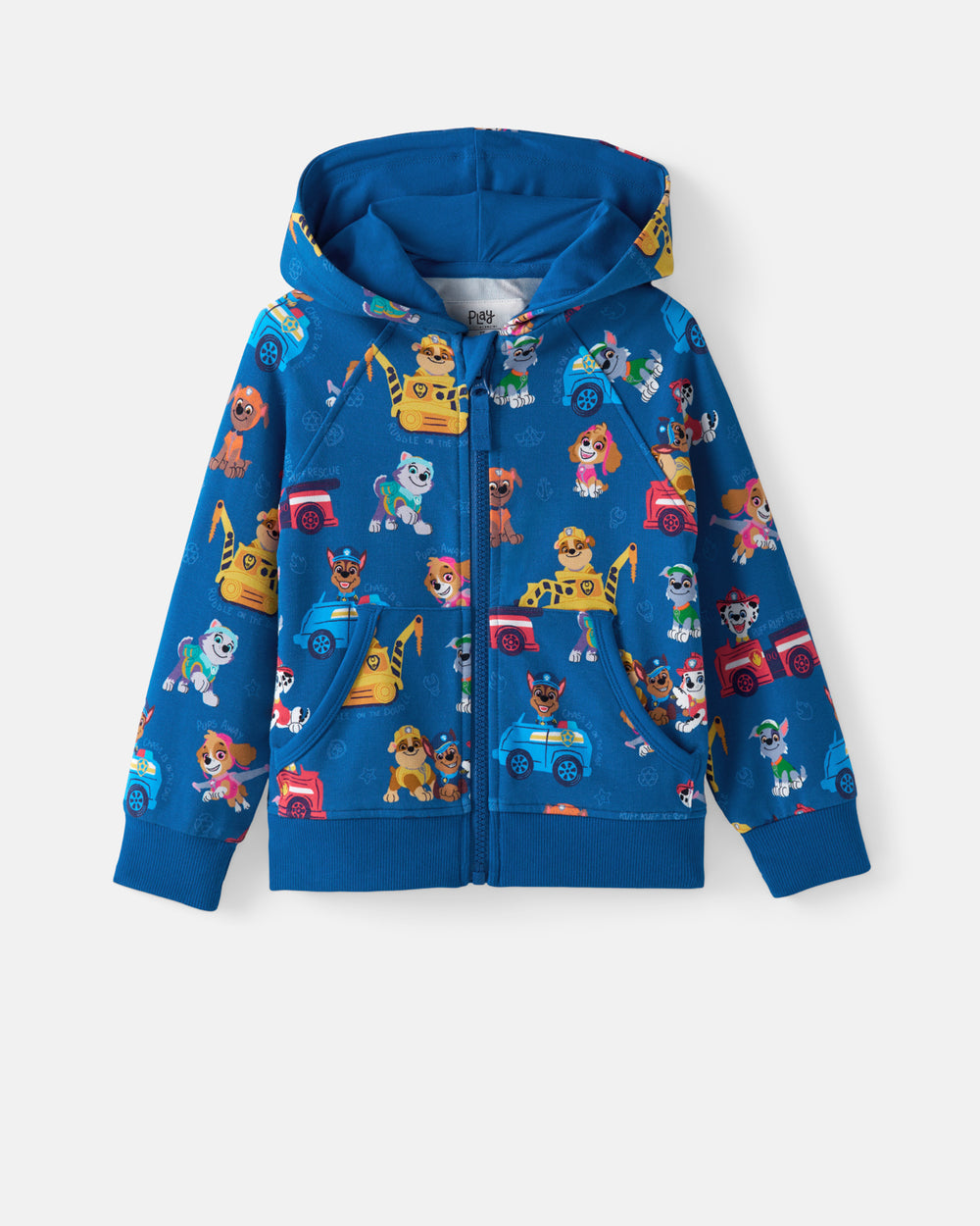 Flat lay of the PAW Patrol Adventure Bay Heroes Zip Hoodie