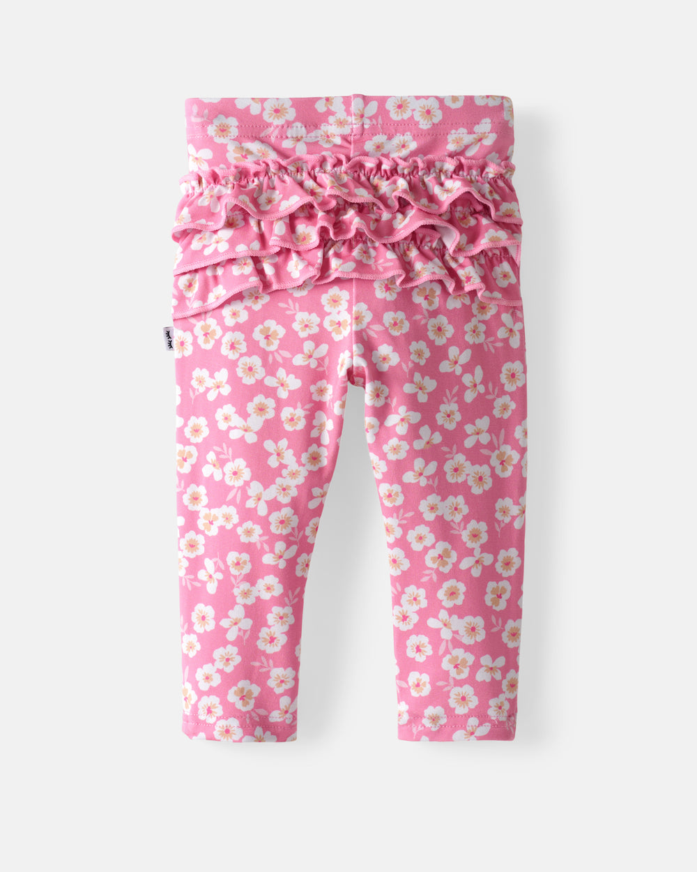 Flay lay of the back of the Sweet Pink Petals Ruffle Legging