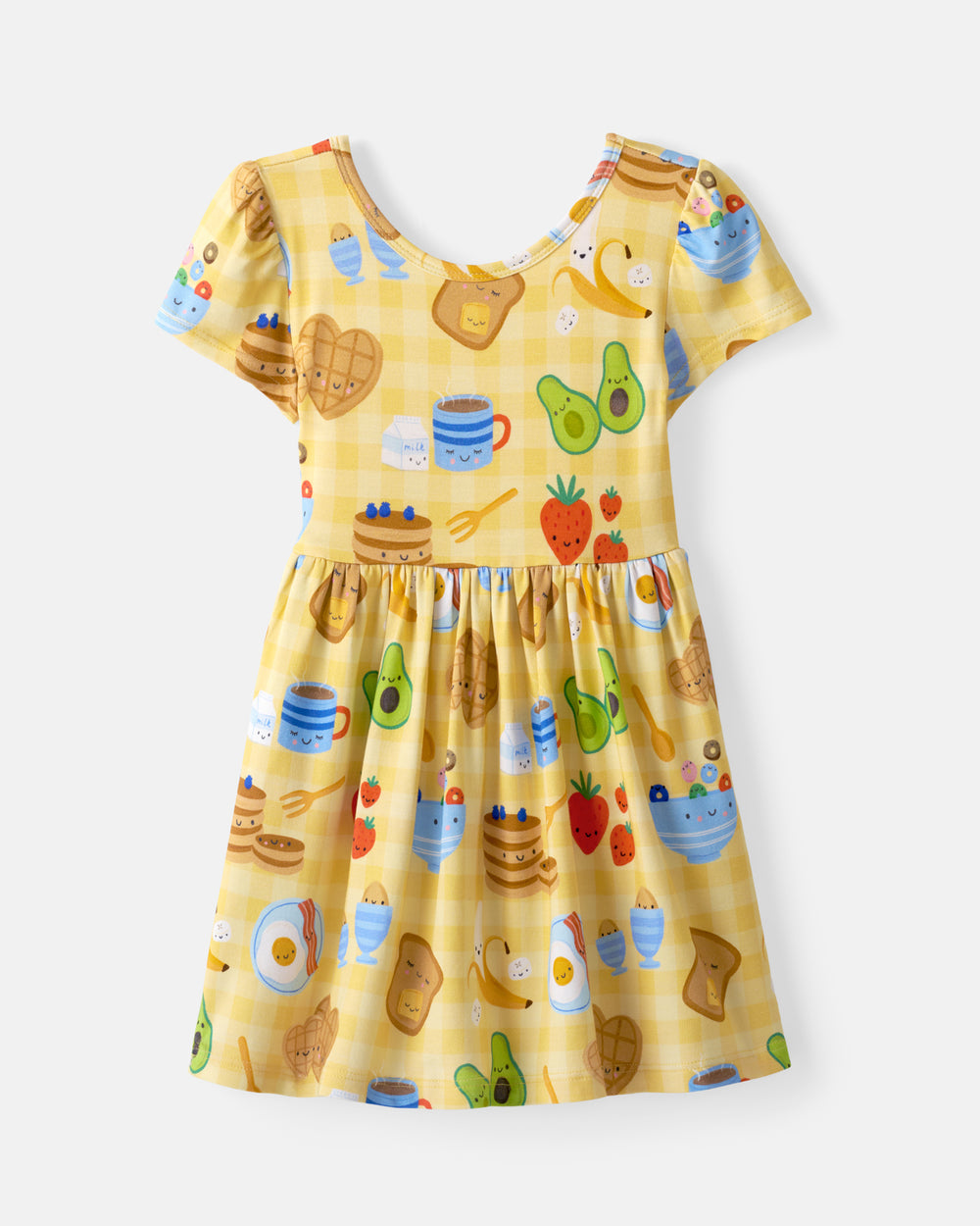 Flat lay of the Breakfast Bunch Skater Dress