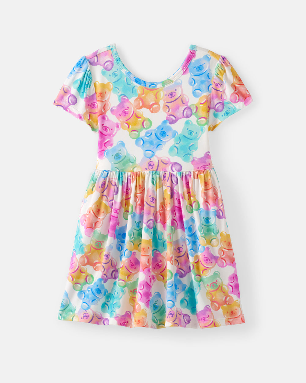 Flat lay of the Gummy Giggles Skater Dress