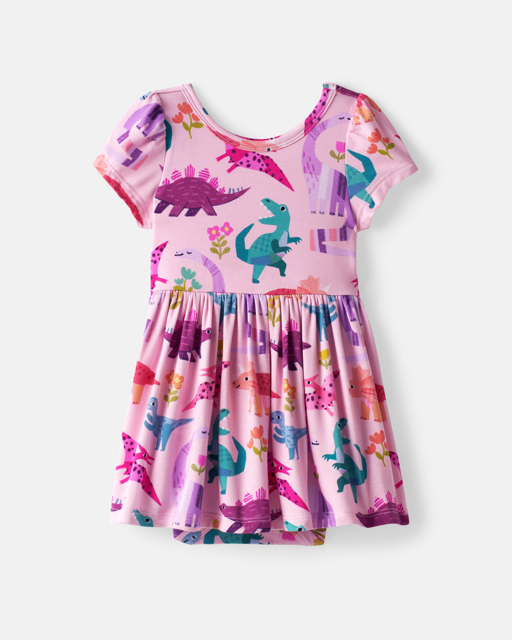 Flat lay of the Roar & Explore Skater Dress with Bodysuit
