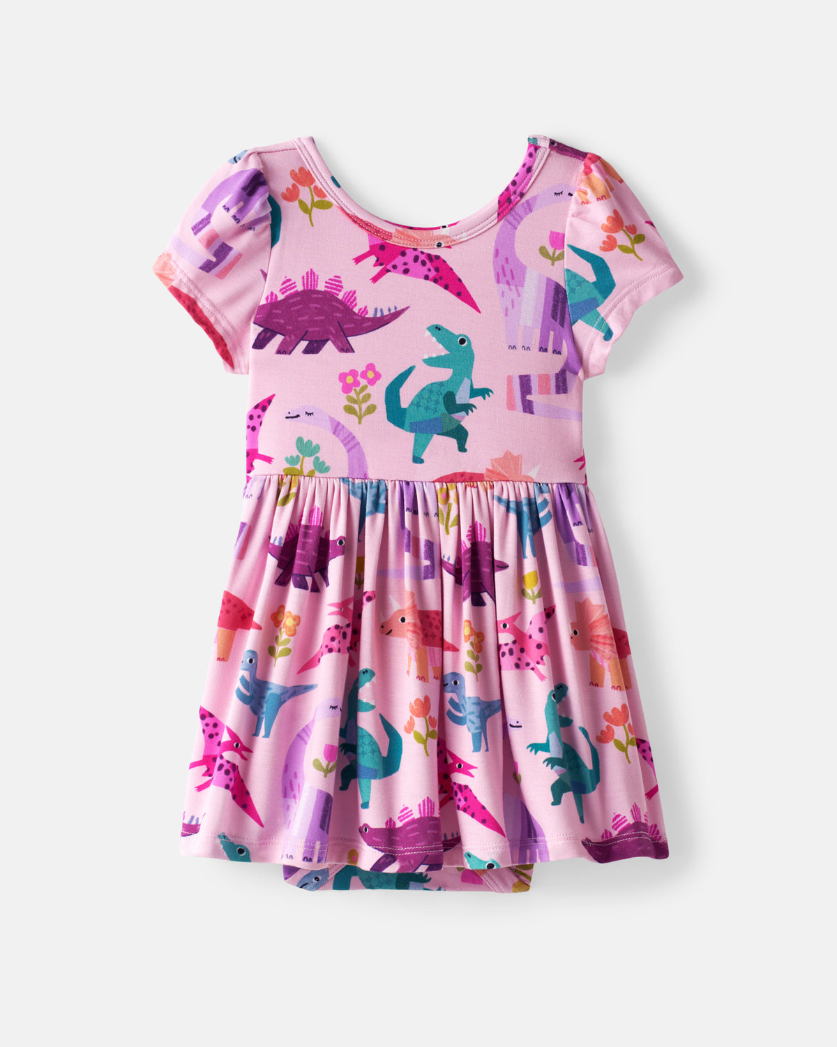 Flat lay of the Roar & Explore Skater Dress with Bodysuit
