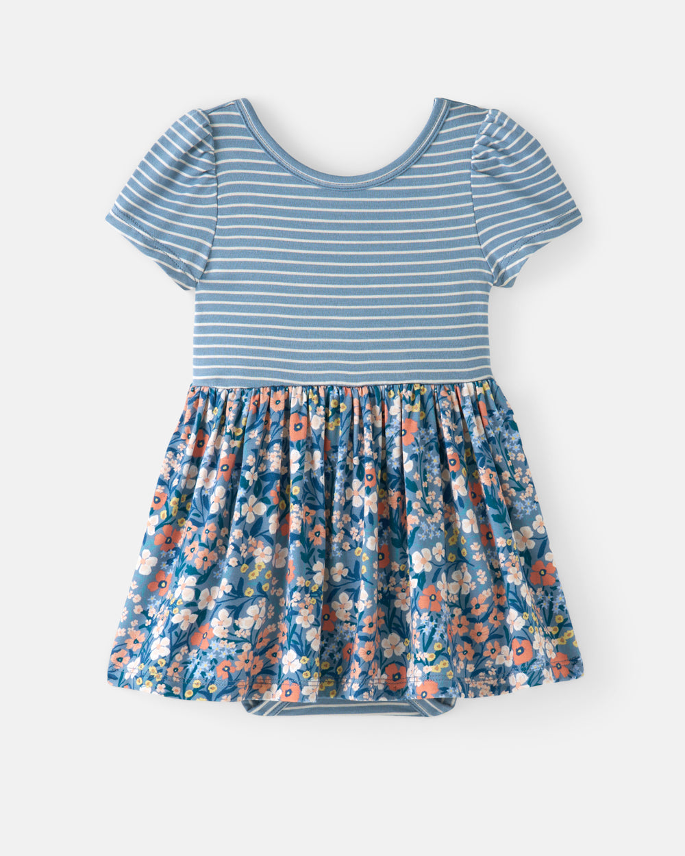 Flat lay of the Petite Petals Skater Dress with Bodysuit