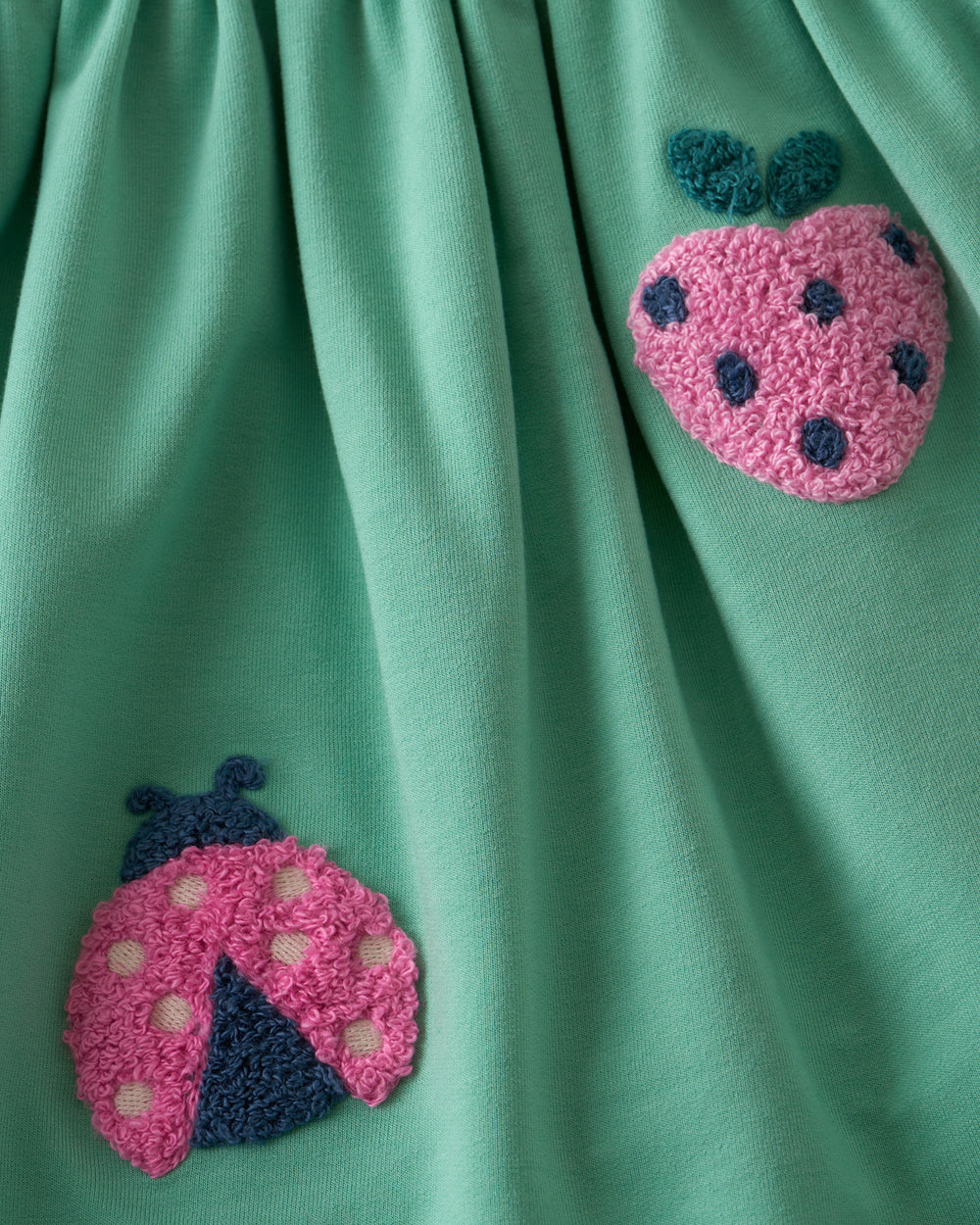 Close up of the embroidered details on the Garden Party Pocket Dress