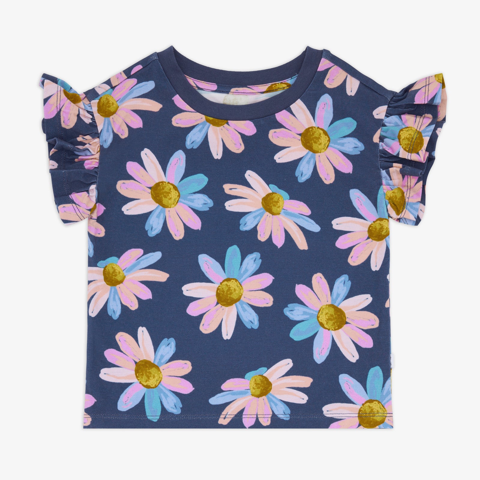 Flat lay of the Daisy Blooms Flutter Tee