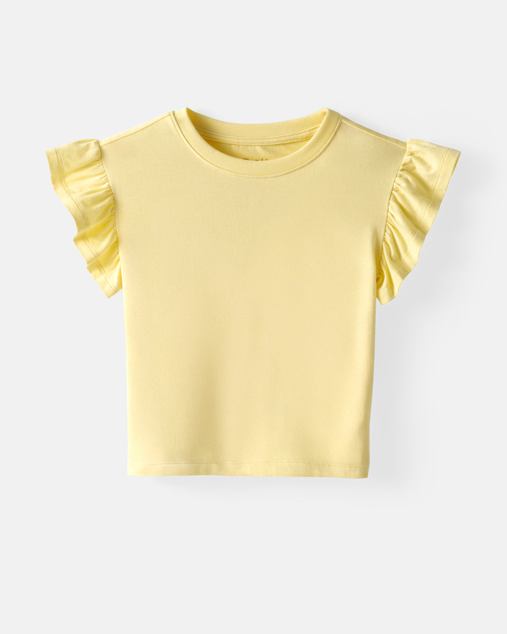 Flat lay of the Lemon Twist Flutter Tee