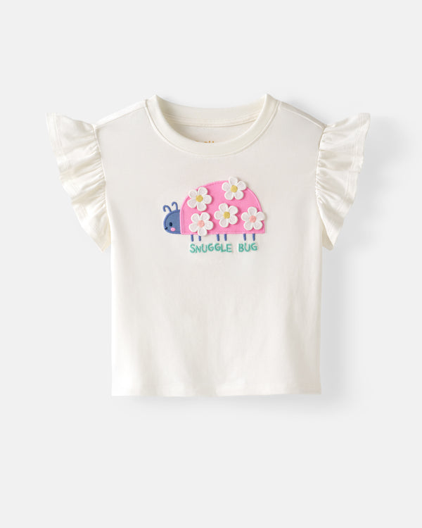 Flat lay of the Snuggle Bug Flutter Tee