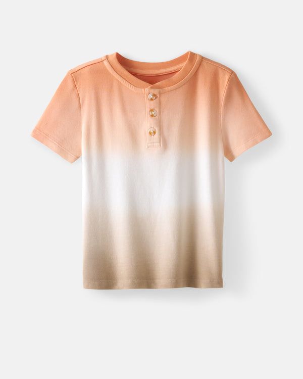 Flat lay of the Golden Hour Henley Tee