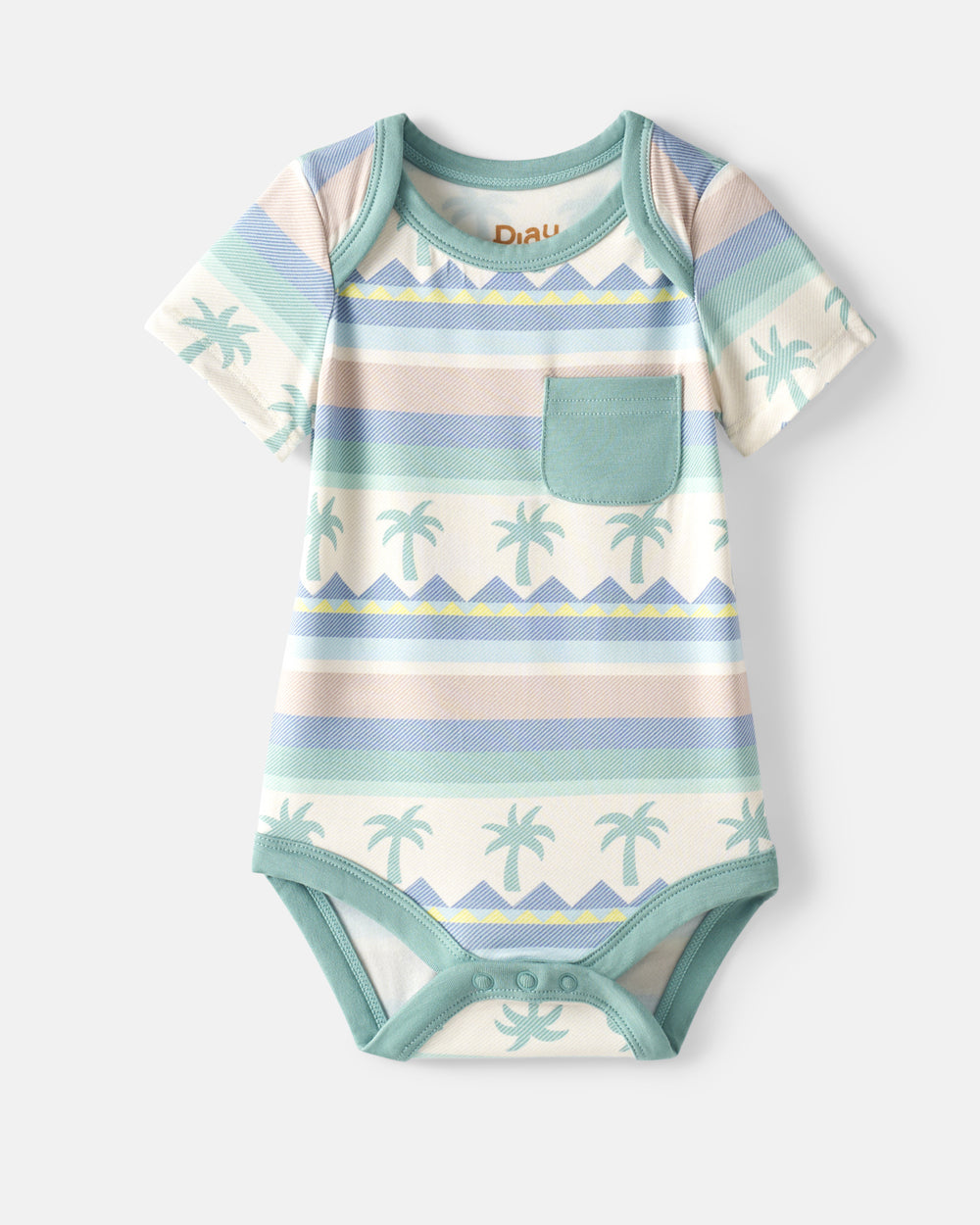 Flat lay of the Swell Stripes Pocket Bodysuit