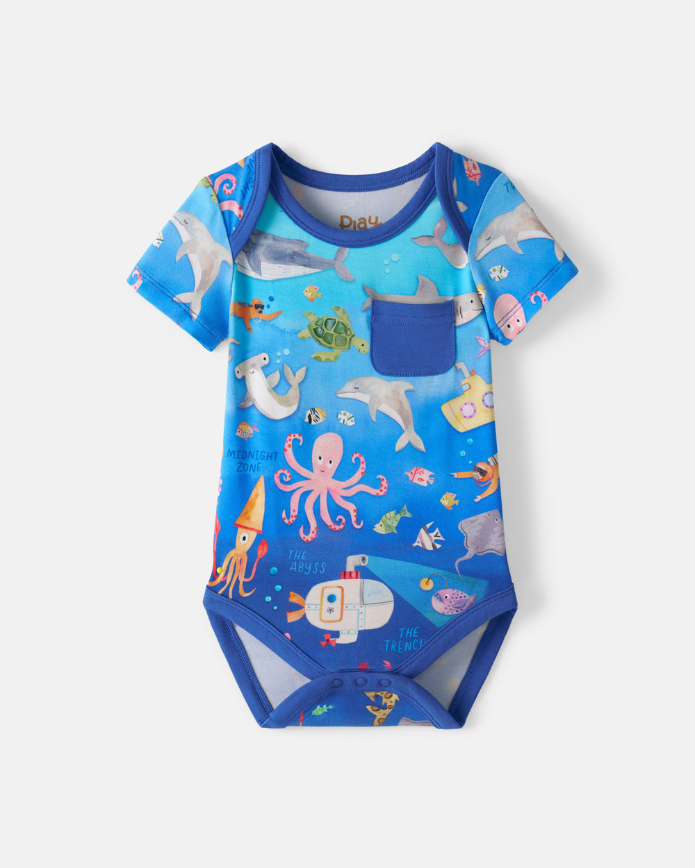 Flat lay of the Underwater Discovery Pocket Bodysuit