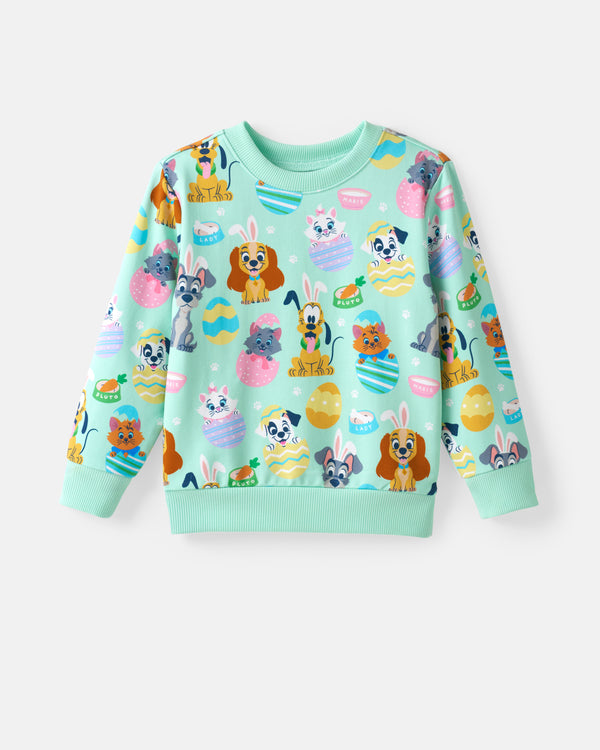 Flat lay of the Disney Peekaboo Pets Crewneck Sweatshirt