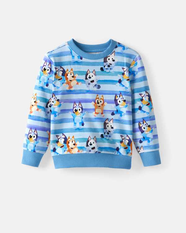 Flat lay of the Bluey Dance All Day Crewneck Sweatshirt