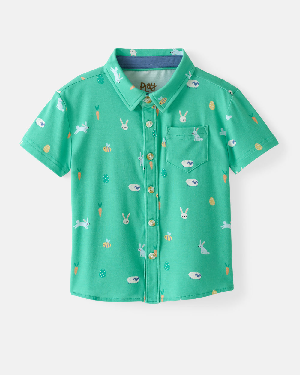 Flat lay of the Bunny Burrow Button Down Polo