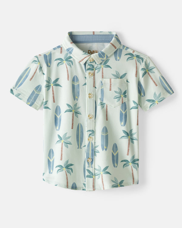 Flat lay of the Palm Dunes Button Down Polo