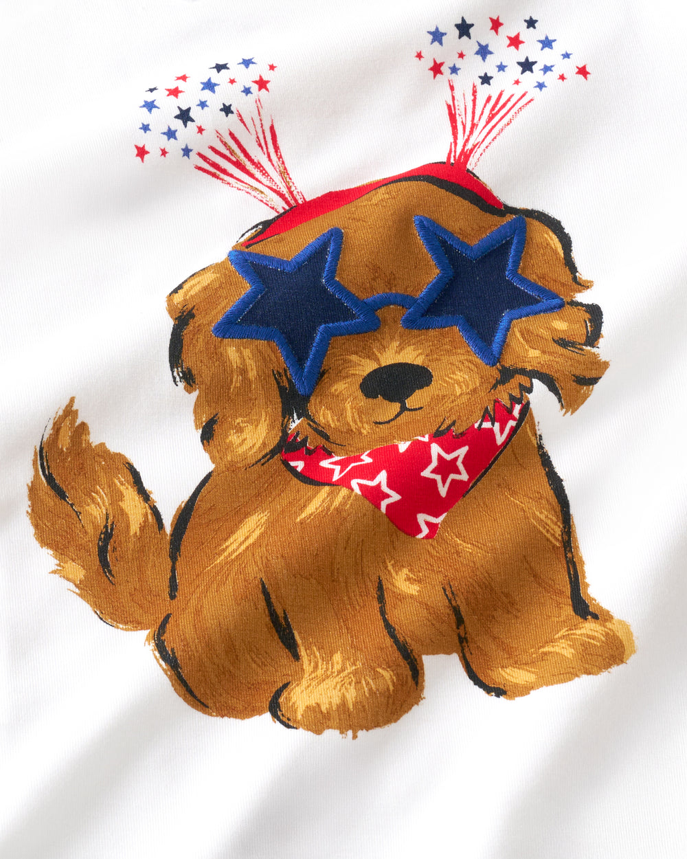 Close up of the Star Spangled Pup graphic