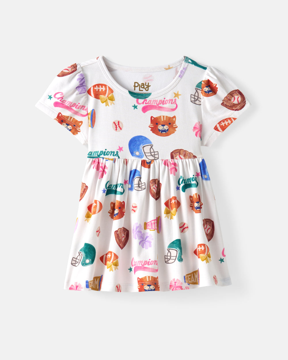 Flat lay of the Team Spirit Empire Tunic Top
