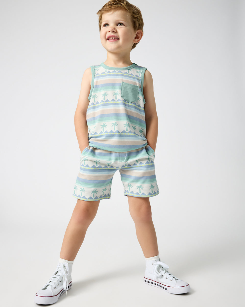 Boy wearing the with his hands in the pockets
