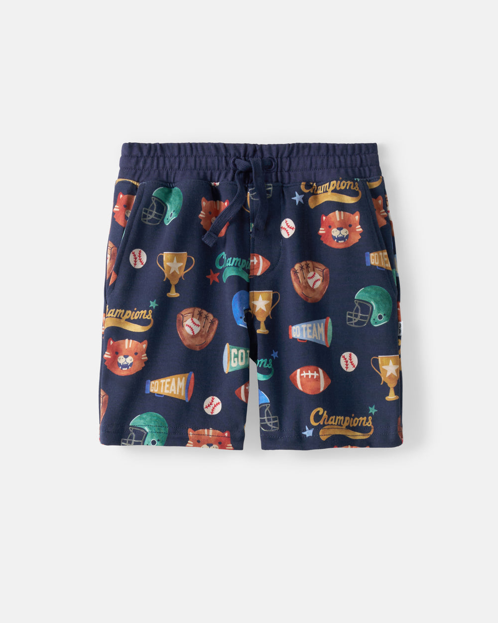 Flat lay of the Team Spirit Drawstring Shorts