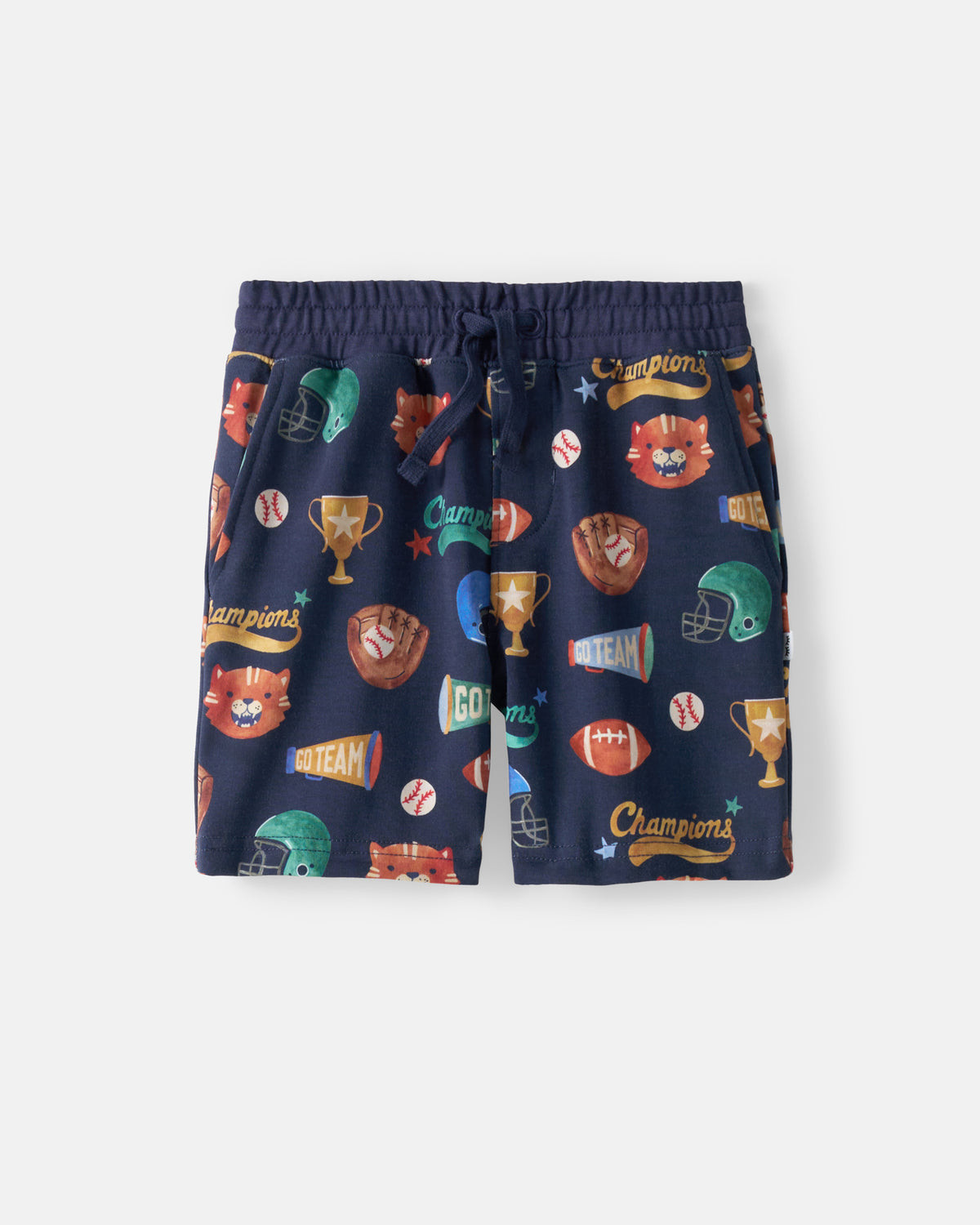 Flat lay of the Team Spirit Drawstring Shorts