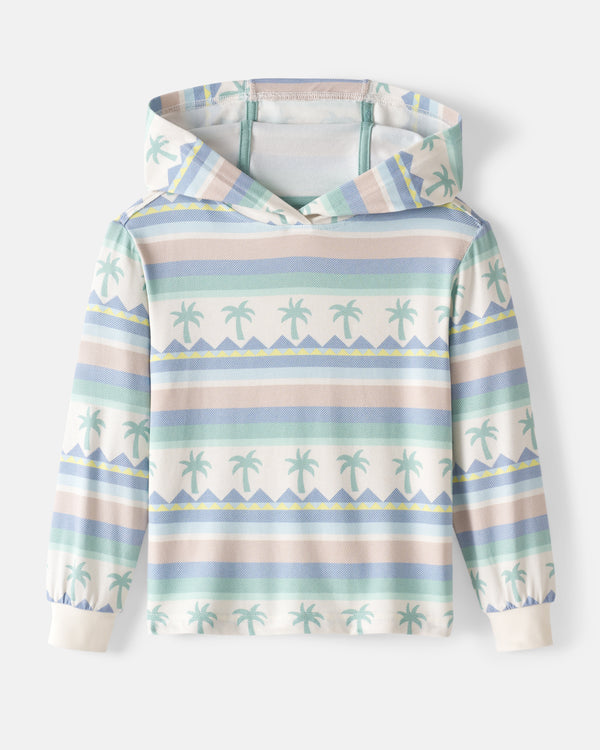 Flat lay of the Swell Stripes Hooded Tee