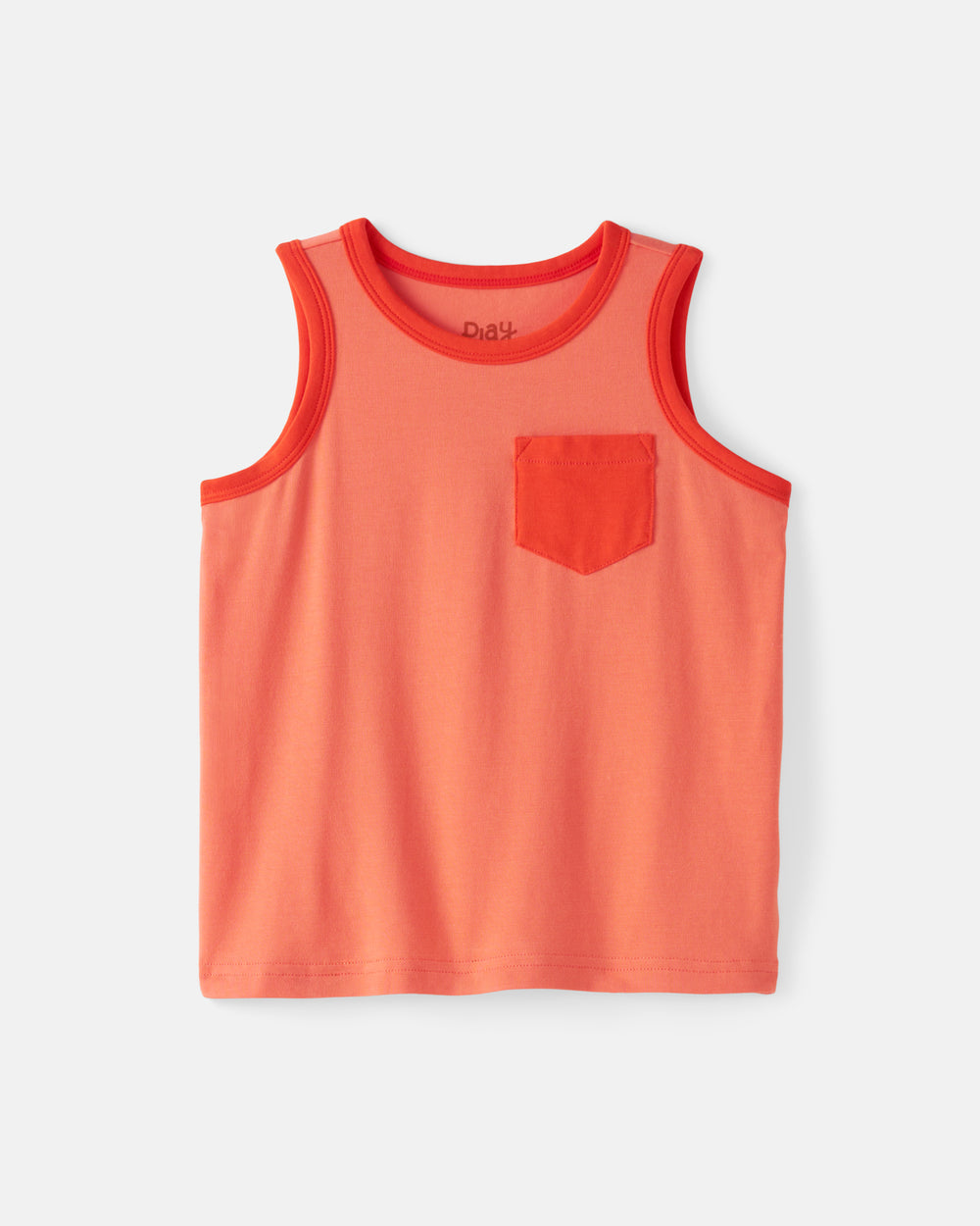 Flat lay of the Orange Crush Pocket Tank