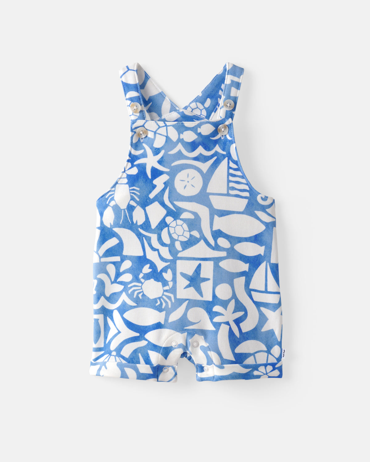 Flat lay of the Summer Shores Shorty Overall