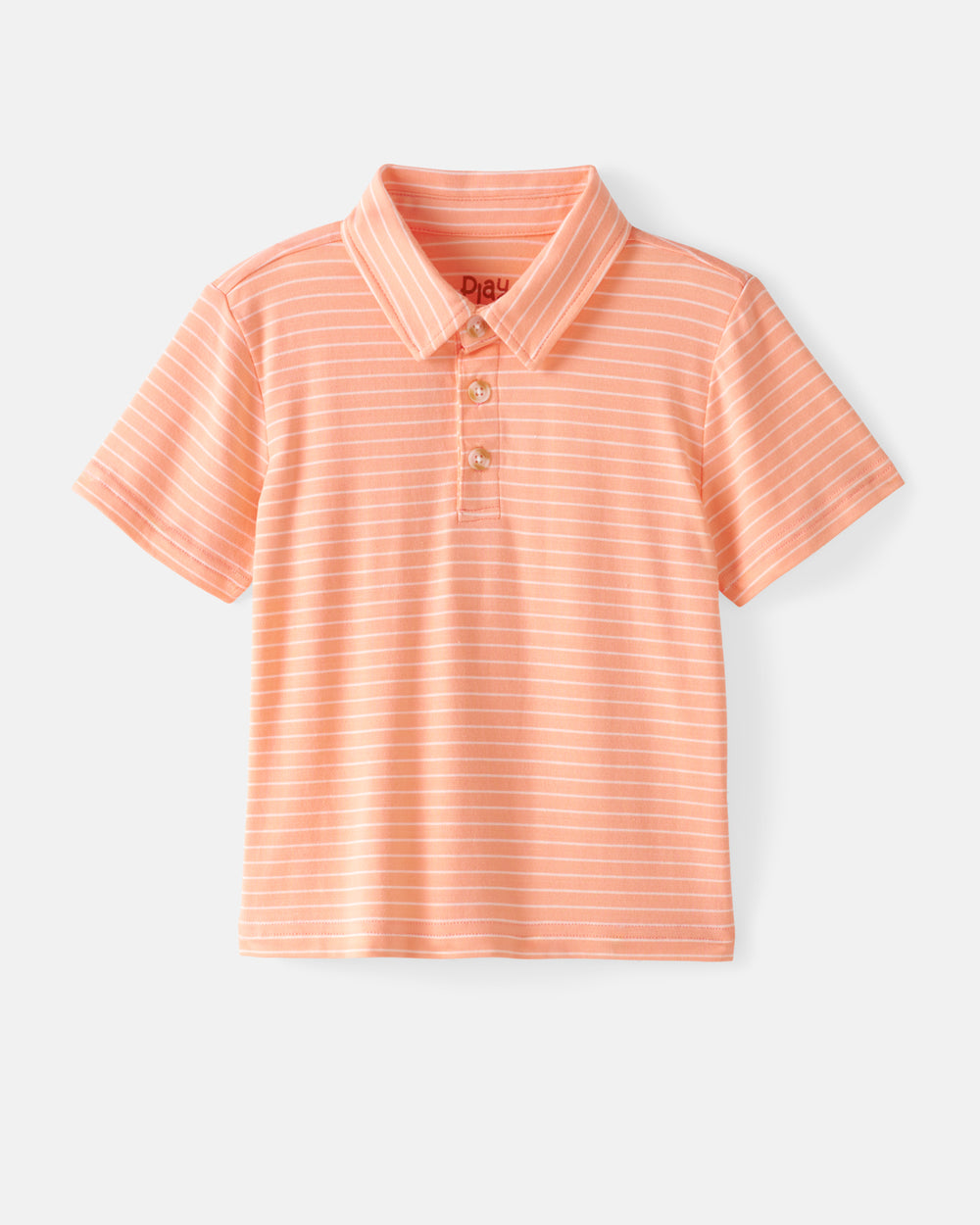 Flat lay of the Peachy Keen Stripe Polo Shirt