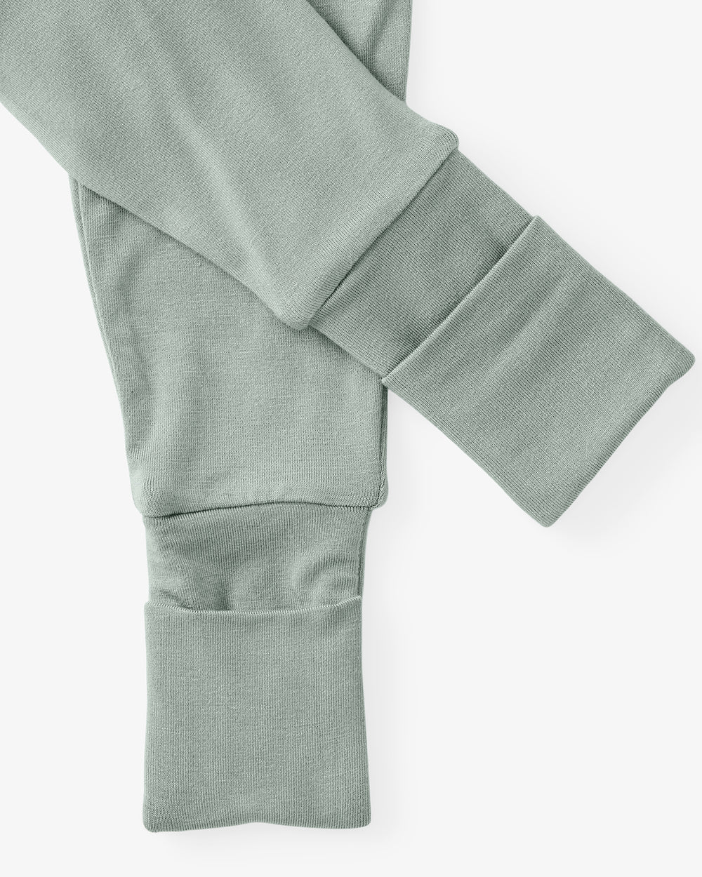 Close up flat lay of the leg opening on the Willow Fold-Over Legging