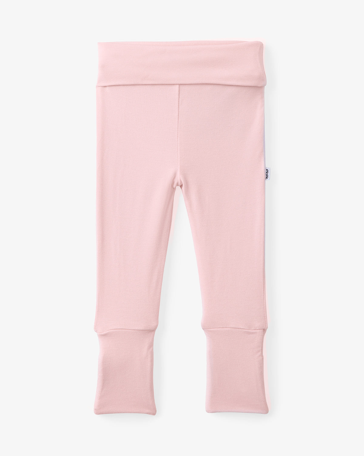 Flat lay of the Prima Pink Fold-Over Legging