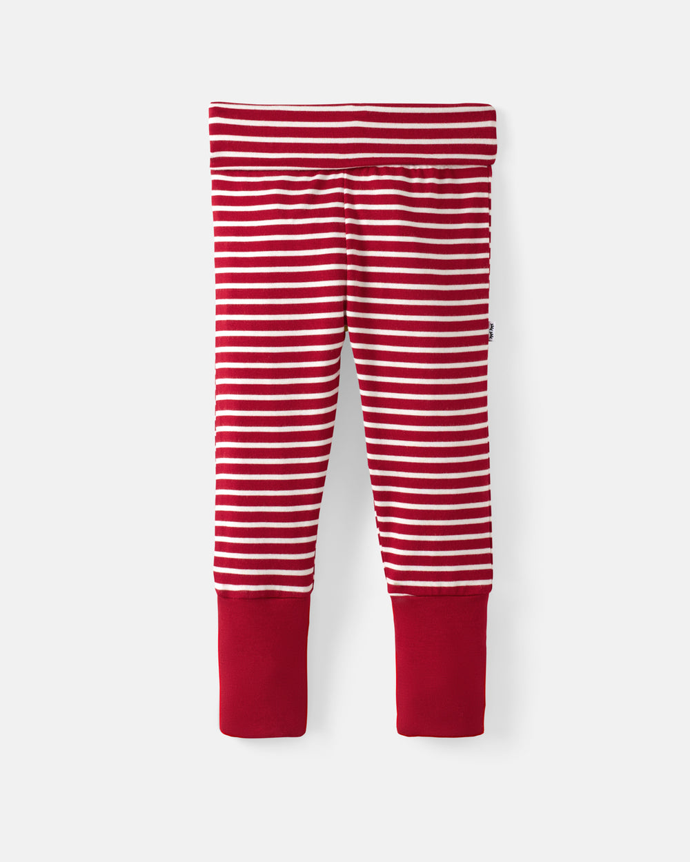 Flat lay of the Candy Cane Stripe Fold Over Legging