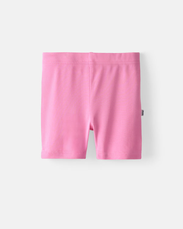 Flat lay of the Sweet Pink Bike Shorts