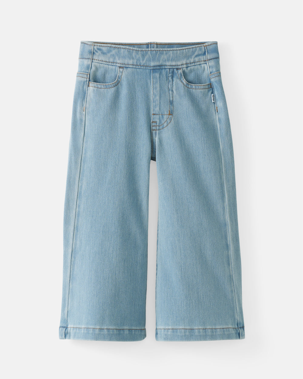 Flat lay of the Light Blue Wide Leg Denim Pants