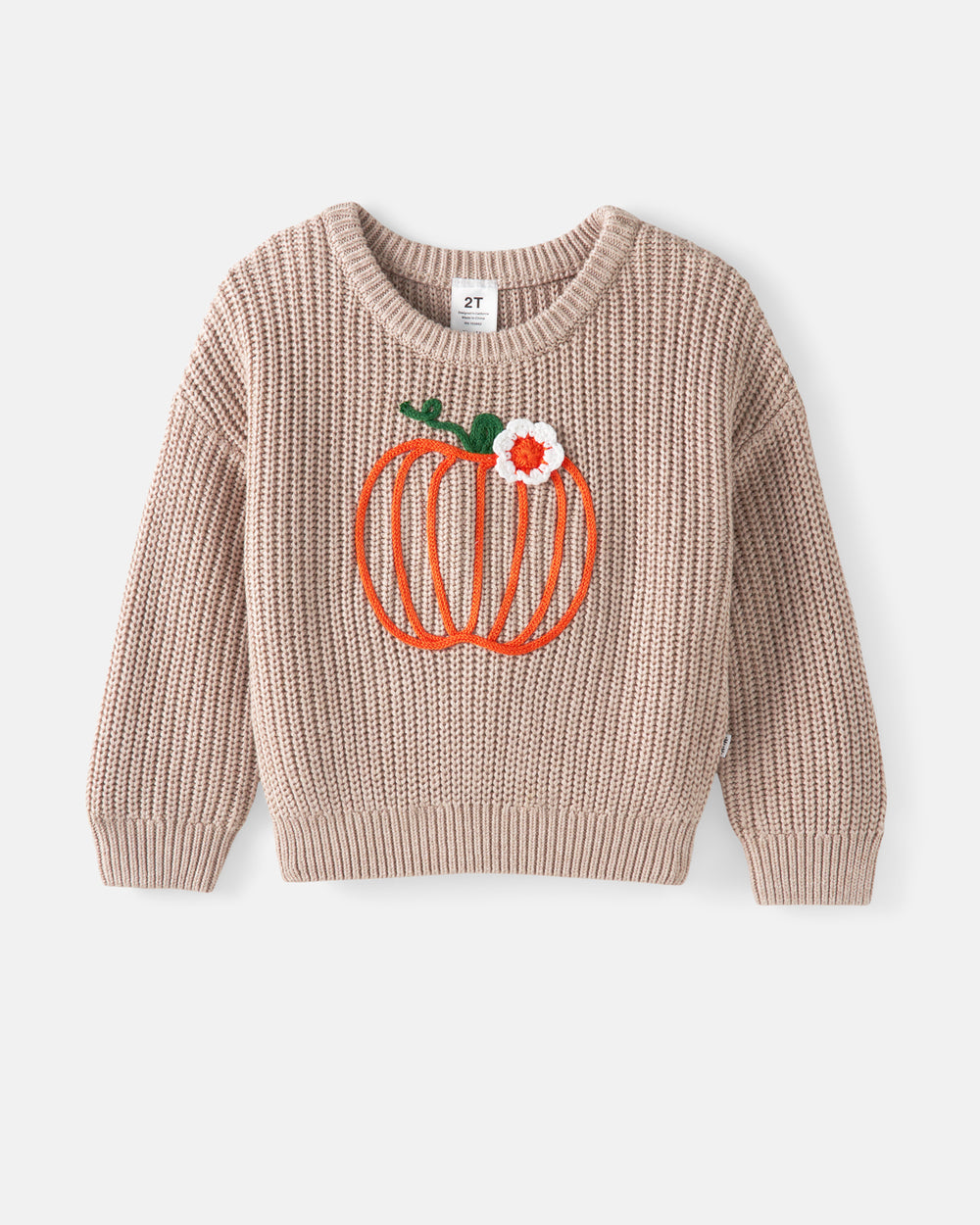 Flat lay of the Pumpkin Drop Shoulder Sweater