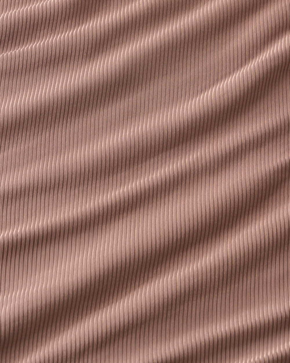 Close up of the Hazy Brown Ribbed fabric 